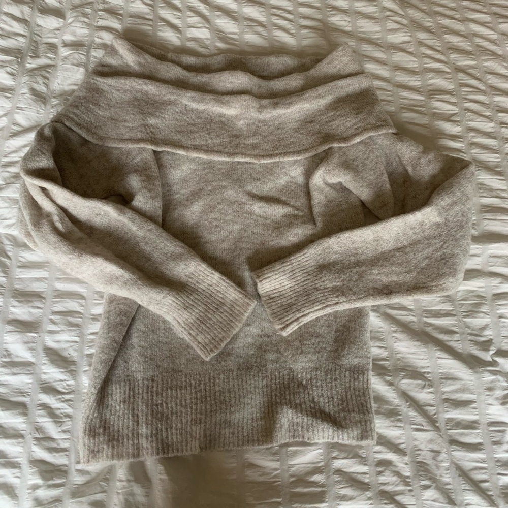 off shoulder sweater